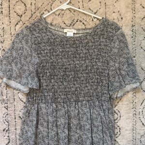 URBAN Romantics Black and White Patterned Blouse